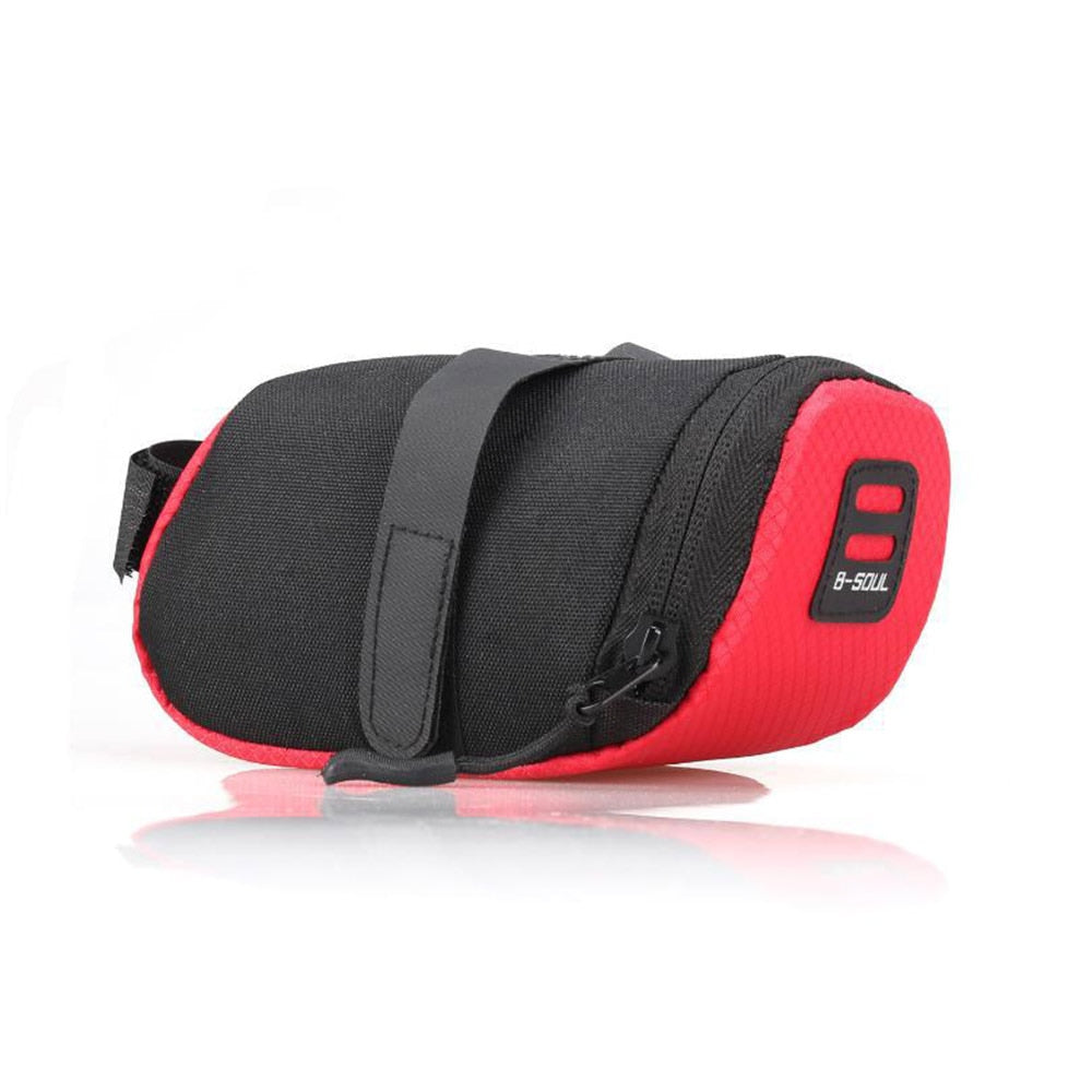 Bicycle Saddle Bag for Mountain, Road, and Electric Bikes.