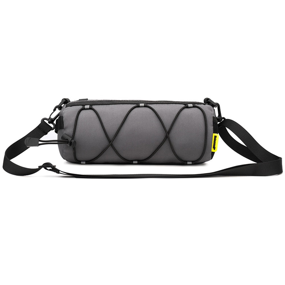 Handlebar tube bag suitable for flat bar, hybrid, mountain, road and electric bikes