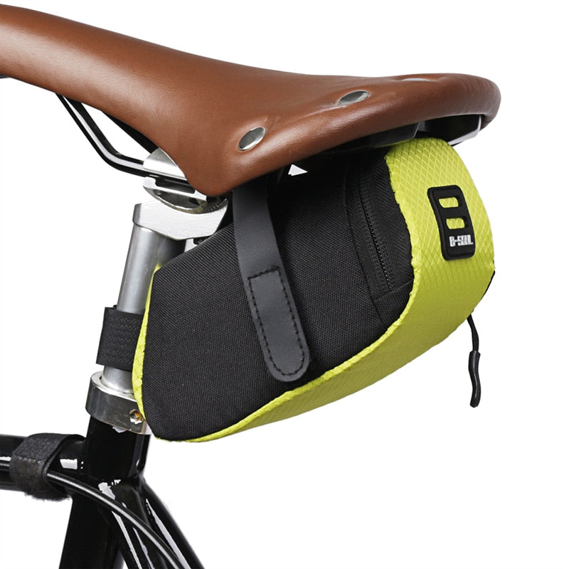 Bicycle Saddle Bag for Mountain, Road, and Electric Bikes.