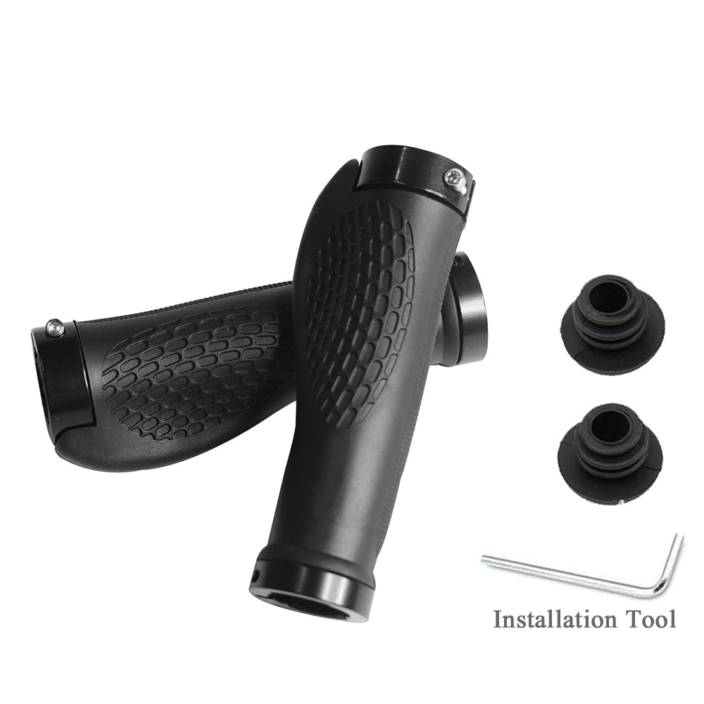 Mountain, BMX, Hybrid Rubber Bike Handlebar Grip, with end caps