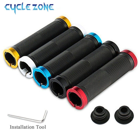 Mountain, BMX, Hybrid Rubber Bike Handlebar Grip, with end caps