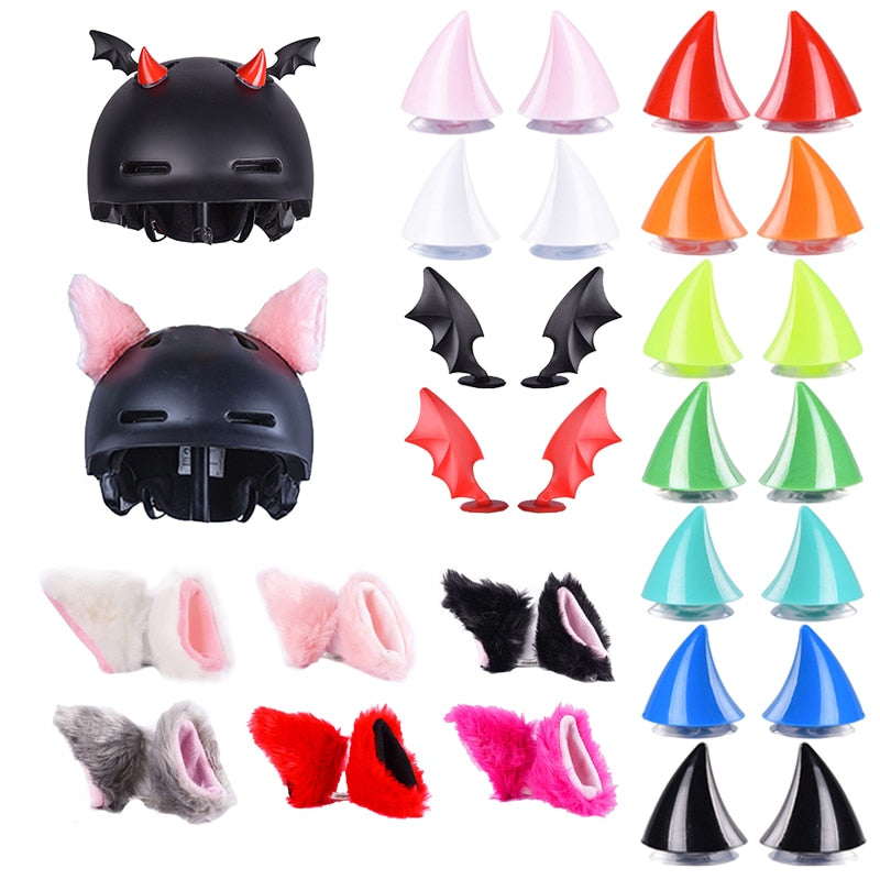 Bicycle Helmet Devil Horns  or Cat Ears Decoration