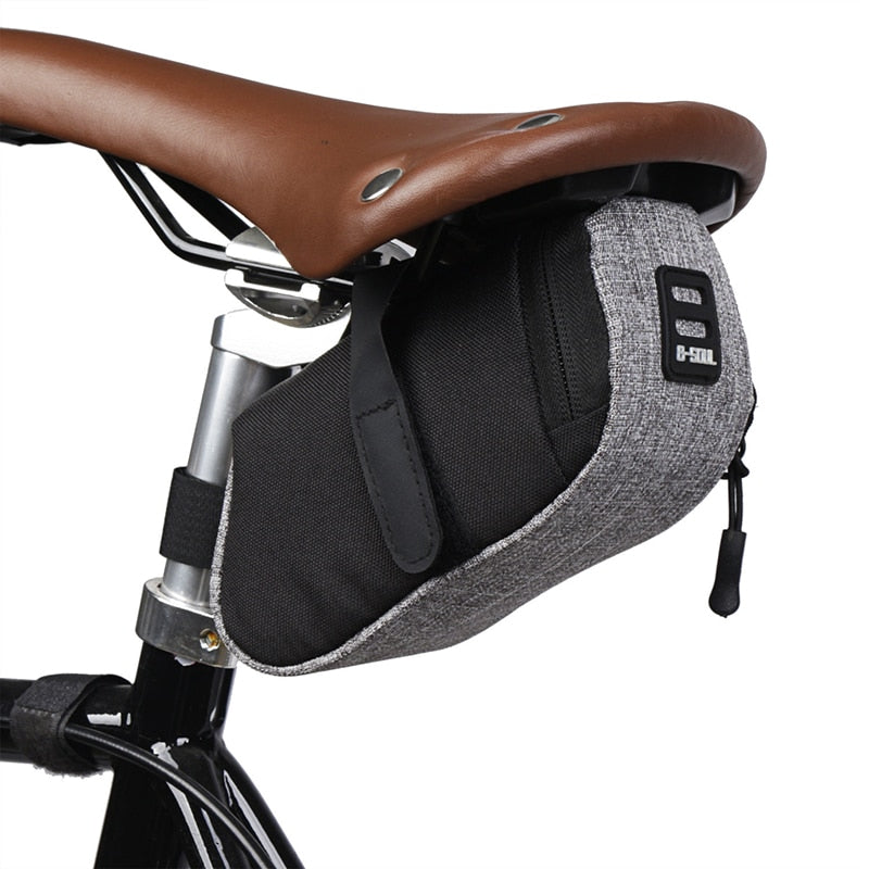 Bicycle Saddle Bag for Mountain, Road, and Electric Bikes.