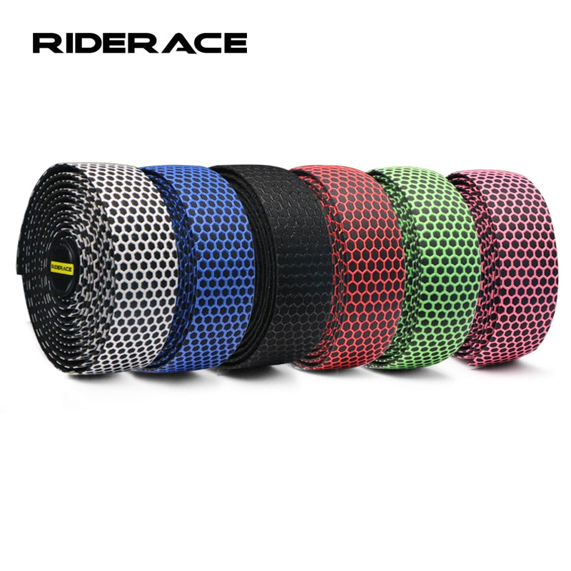 RIDER ACE Quality Road Bike handlebar Tape, with a designer eye-catching pattern, available in different colours.