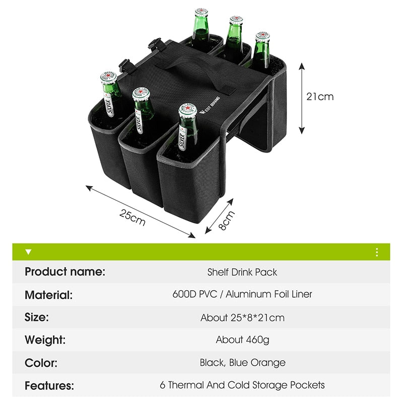 Insulated Aussie Mates Bicycle Muliti bottle Drink Carrier