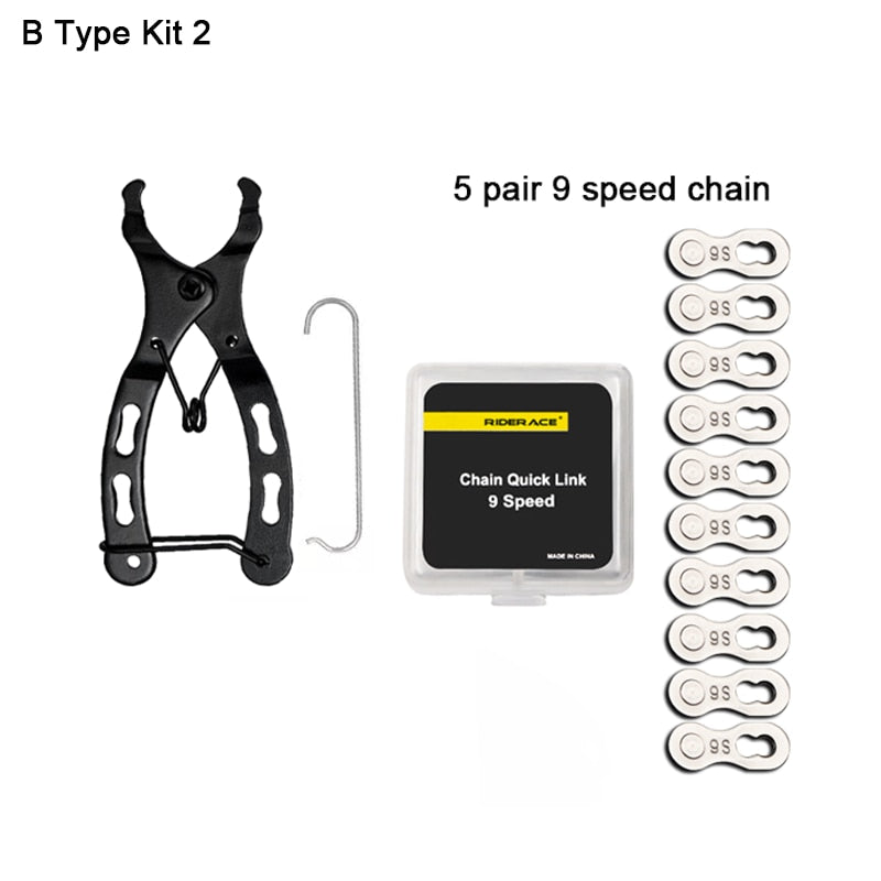 Bicycle Tools: Chain Tool Set, chain checker, link pliers, breaker and links