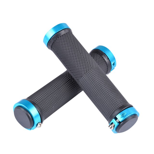 Bicycle rubber handlebar grip available with optional different accent end cap colours