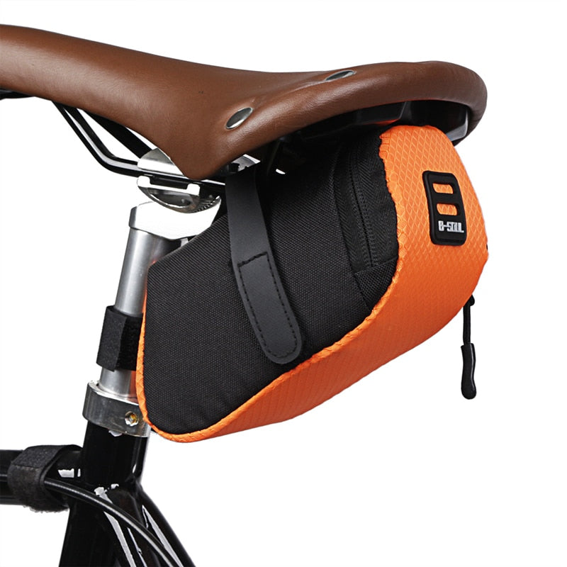 Bicycle Saddle Bag for Mountain, Road, and Electric Bikes.