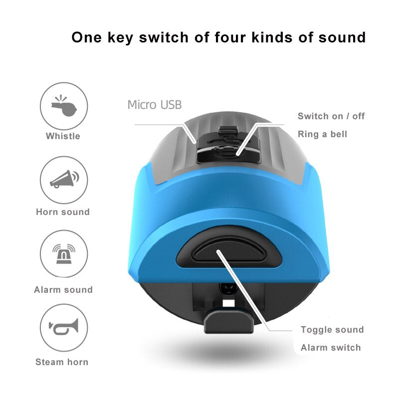 Bicycle bell 125dB USB Charging  with Anti-theft system