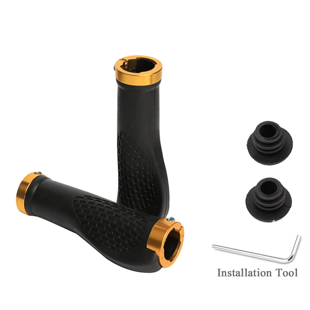 Mountain, BMX, Hybrid Rubber Bike Handlebar Grip, with end caps