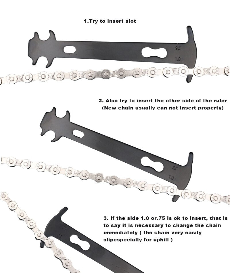 Bicycle Tools: Chain Tool Set, chain checker, link pliers, breaker and links