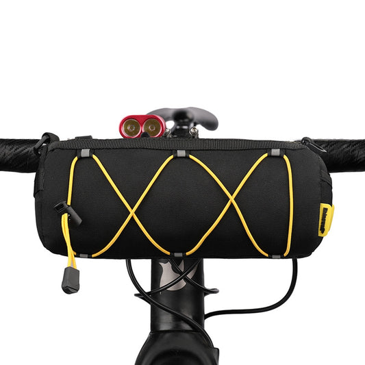 Handlebar tube bag suitable for flat bar, hybrid, mountain, road and electric bikes