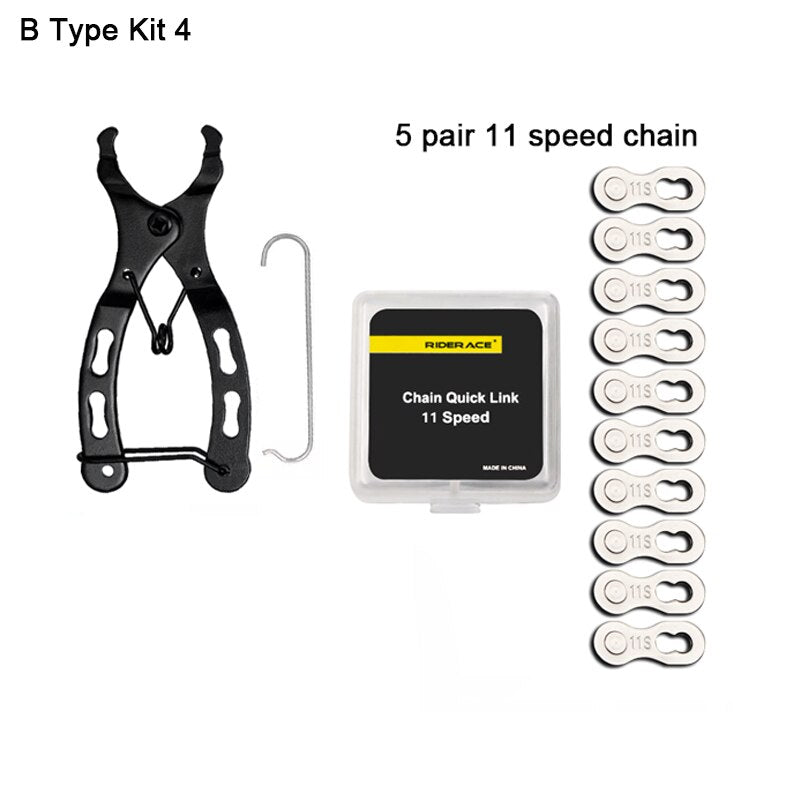 Bicycle Tools: Chain Tool Set, chain checker, link pliers, breaker and links