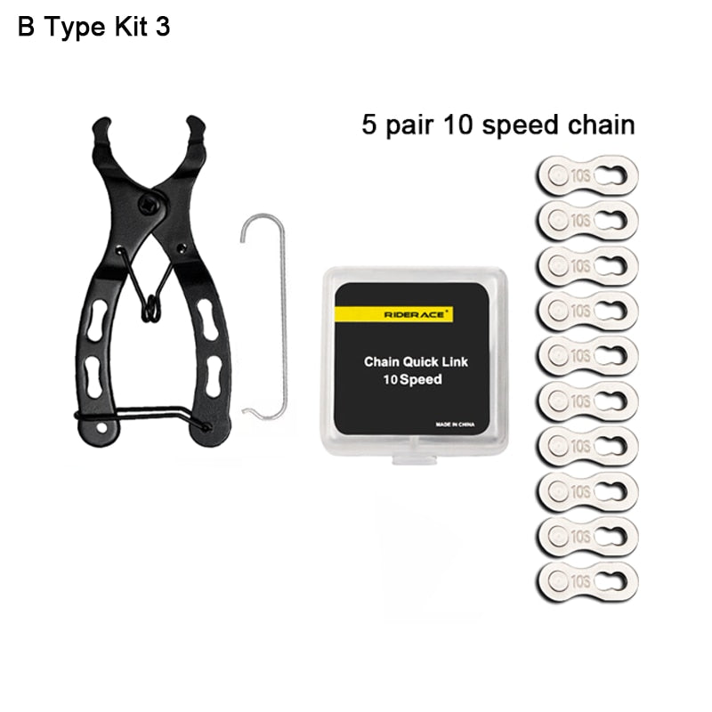 Bicycle Tools: Chain Tool Set, chain checker, link pliers, breaker and links