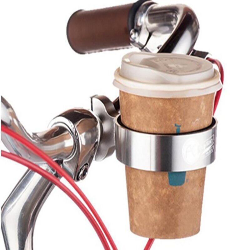 Bicycle bottle or cup handlebar holder and bracket