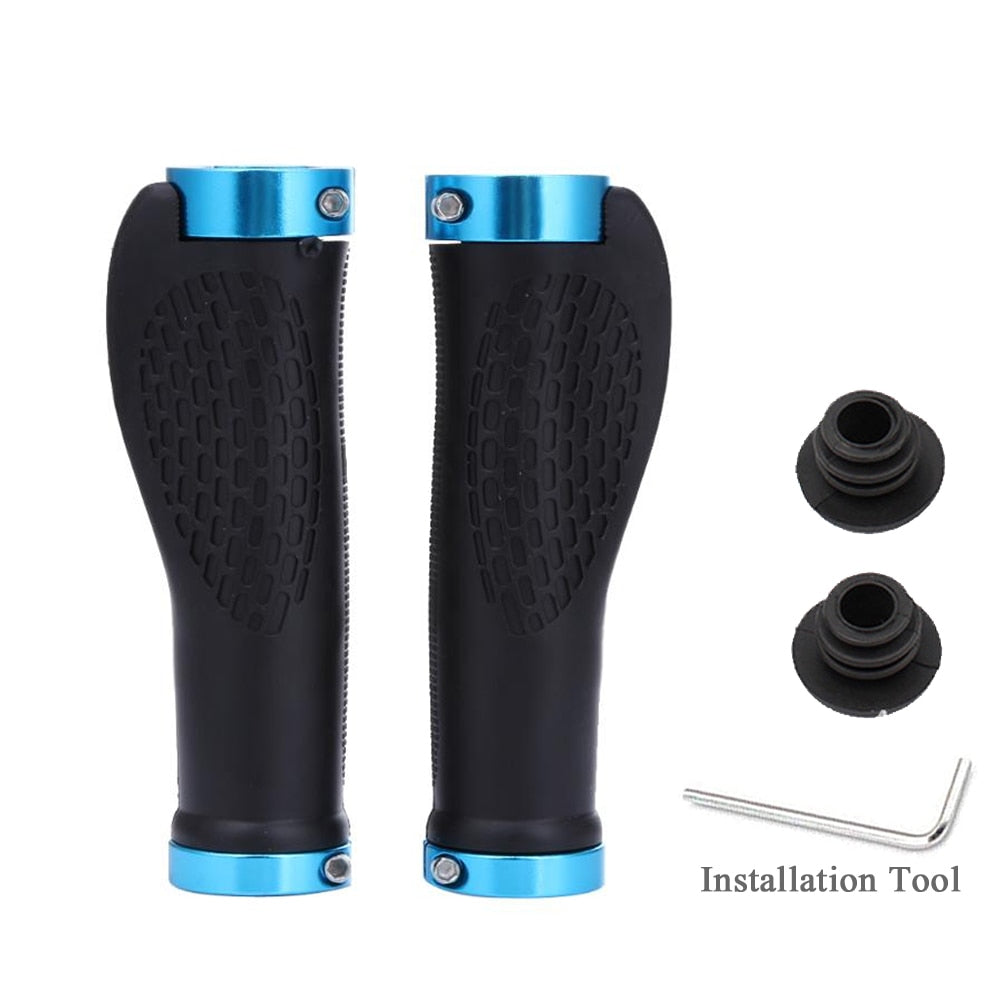 Mountain, BMX, Hybrid Rubber Bike Handlebar Grip, with end caps