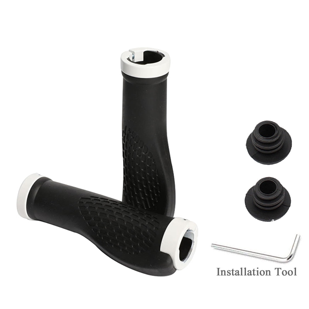 Mountain, BMX, Hybrid Rubber Bike Handlebar Grip, with end caps