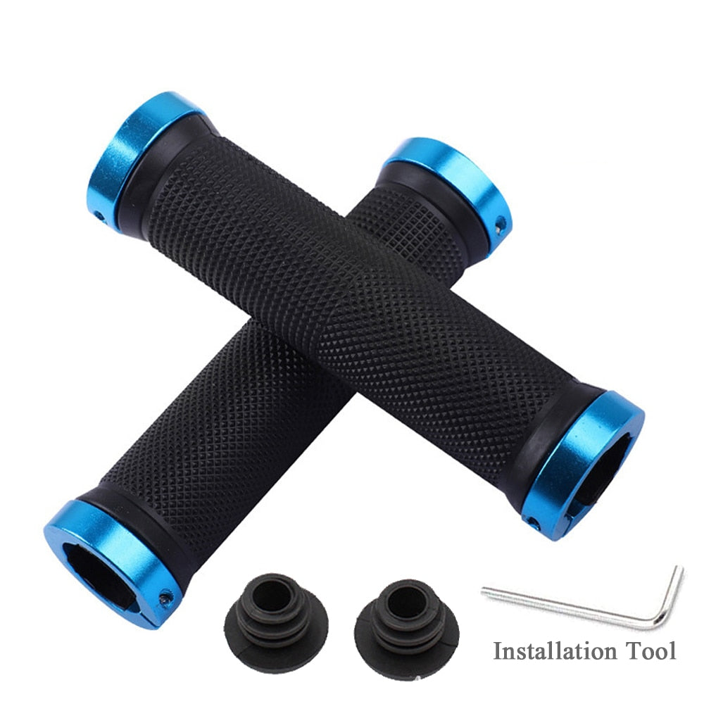 Mountain, BMX, Hybrid Rubber Bike Handlebar Grip, with end caps