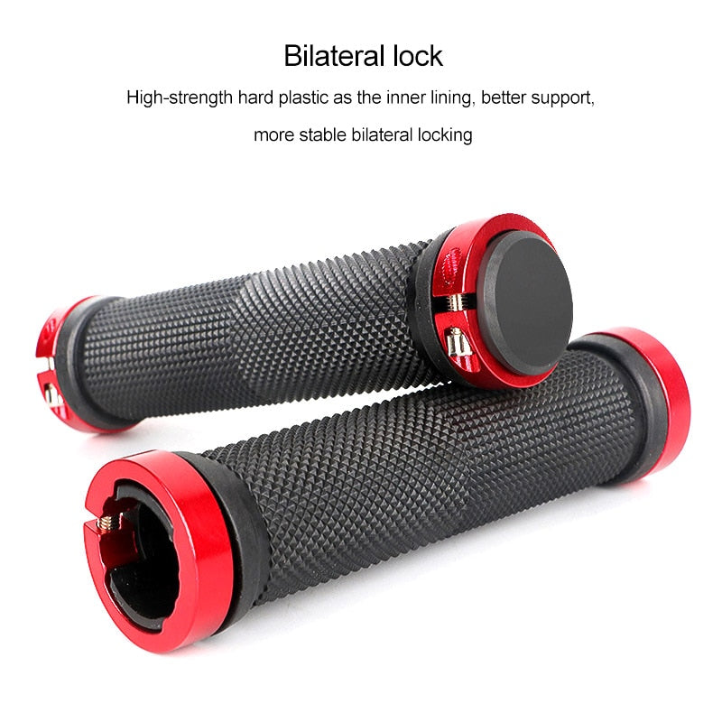 Mountain, BMX, Hybrid Rubber Bike Handlebar Grip, with end caps