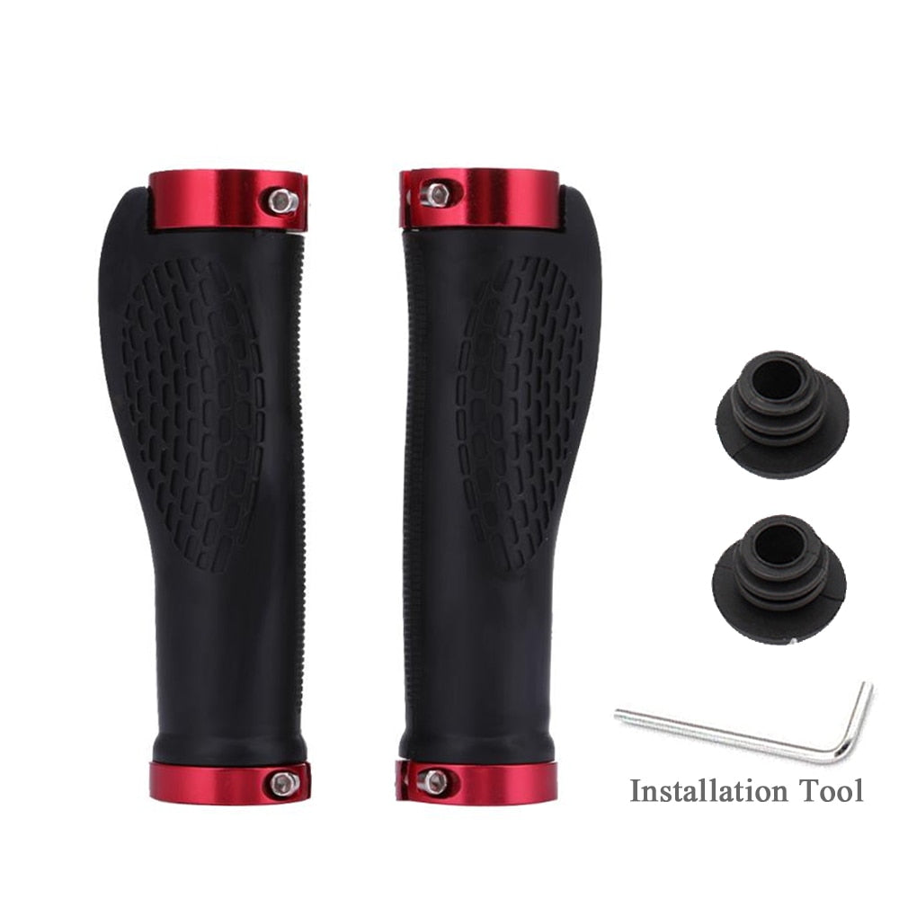 Mountain, BMX, Hybrid Rubber Bike Handlebar Grip, with end caps