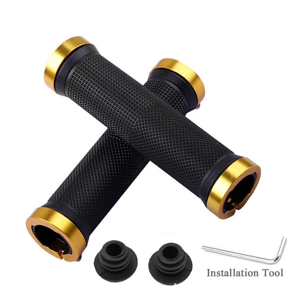 Mountain, BMX, Hybrid Rubber Bike Handlebar Grip, with end caps