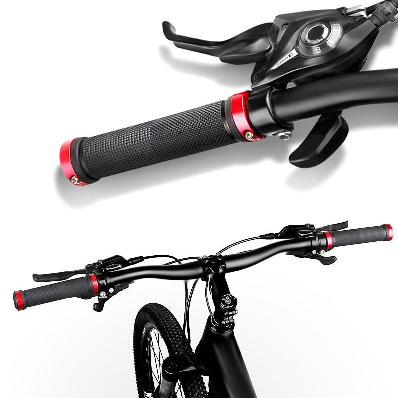 Mountain, BMX, Hybrid Rubber Bike Handlebar Grip, with end caps