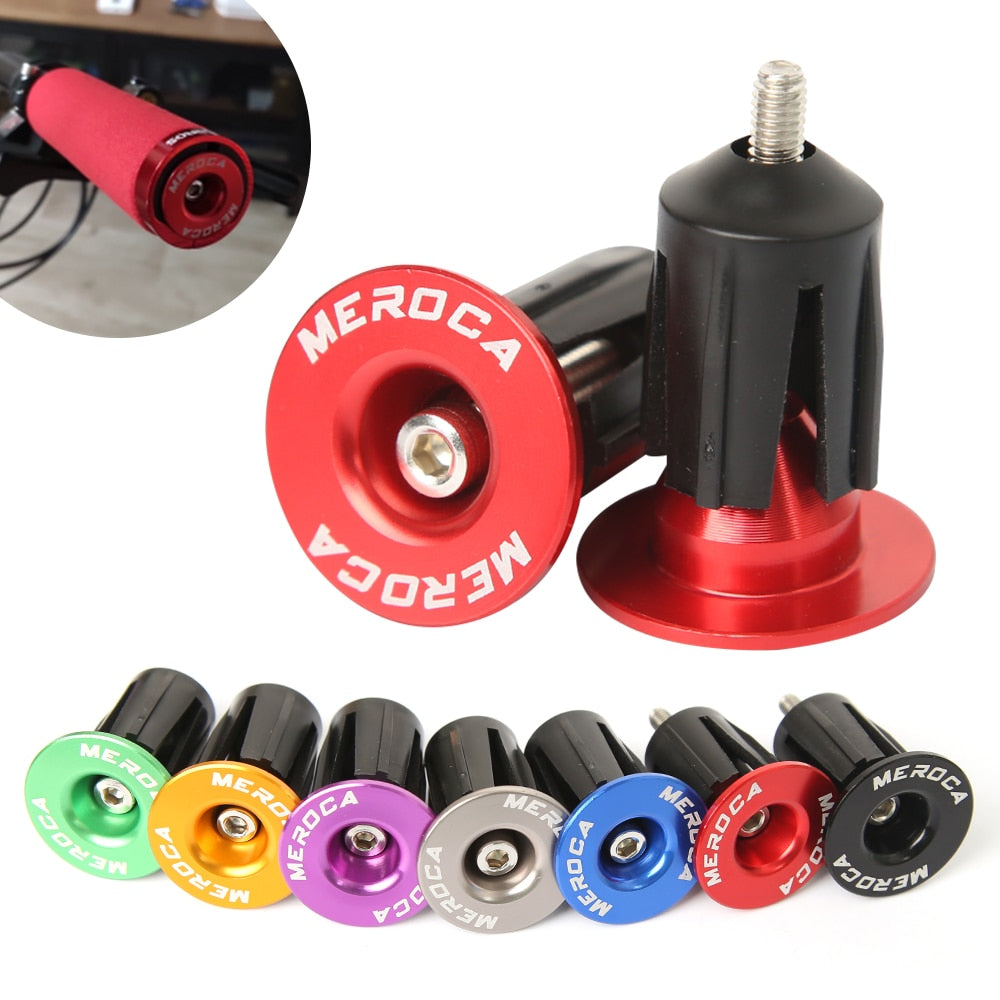 Meroca pair of Bike Handlebar End end plugs in  Aluminum Alloy