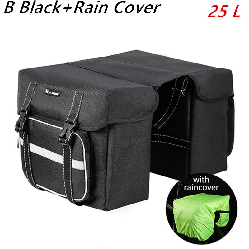 25L-35L Cycling rear rack Pannier Bags,  for road, mountain and electric bikes.