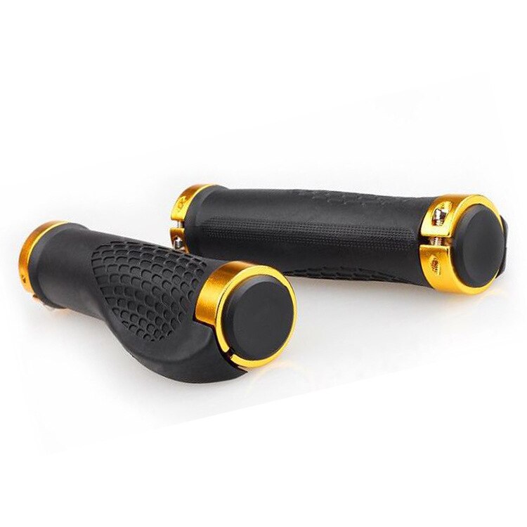 Bicycle rubber handlebar grip available with optional different accent end cap colours