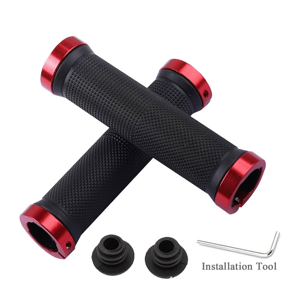 Mountain, BMX, Hybrid Rubber Bike Handlebar Grip, with end caps