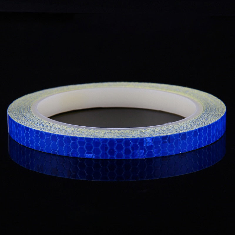 Get Safer with the 1cm*8m Bike Stickers Reflective Tape Fluorescent Road, MTB, Kids Bikes or helmets Bicycle Strips